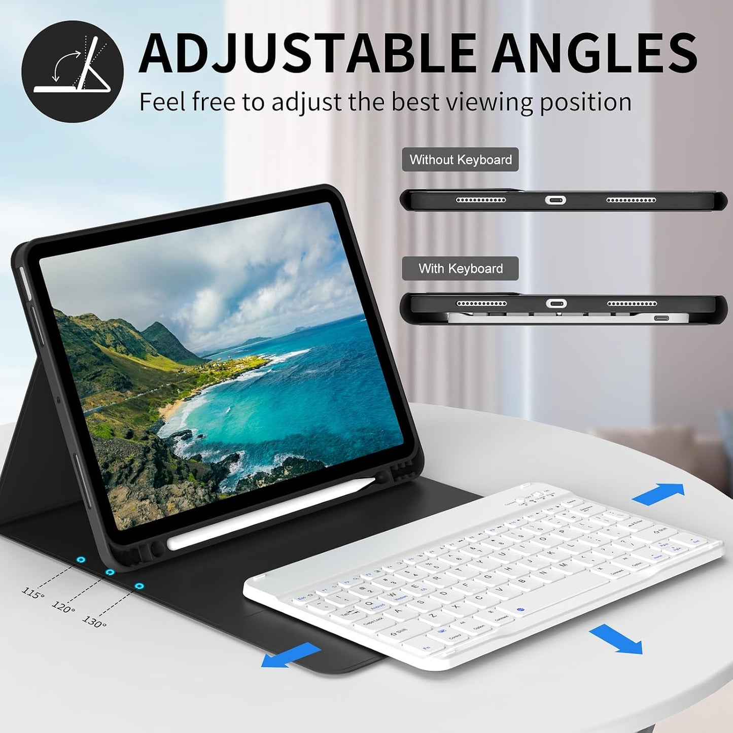 Funda con teclado para iPad Air 5/4 gen 10.9"