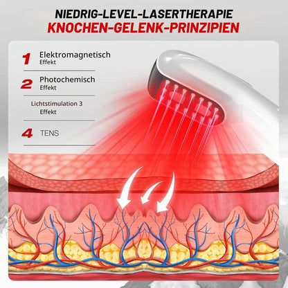 Dispositivo de terapia láser, luz roja, alivio en espalda, cara y músculos