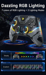 Controlador inalámbrico Bluetooth, para PC, iluminación RGB (USADO).