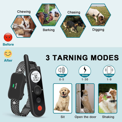 Collar entrenador de choque, HTCUTO, inalámbrico, control remoto.(USADO)