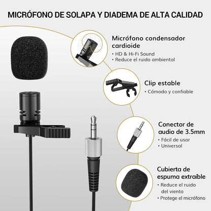 Set de Micrófonos Inalámbricos Tonor TW388, UHF 8 X 12 (USADO)
