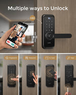 Chapa de Bloqueo inteligente, con video, Wi-Fi, Huella, App y llave.