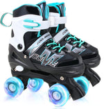 Patines ajustables Sowume, con ruedas que brillan, 10-13 USA.