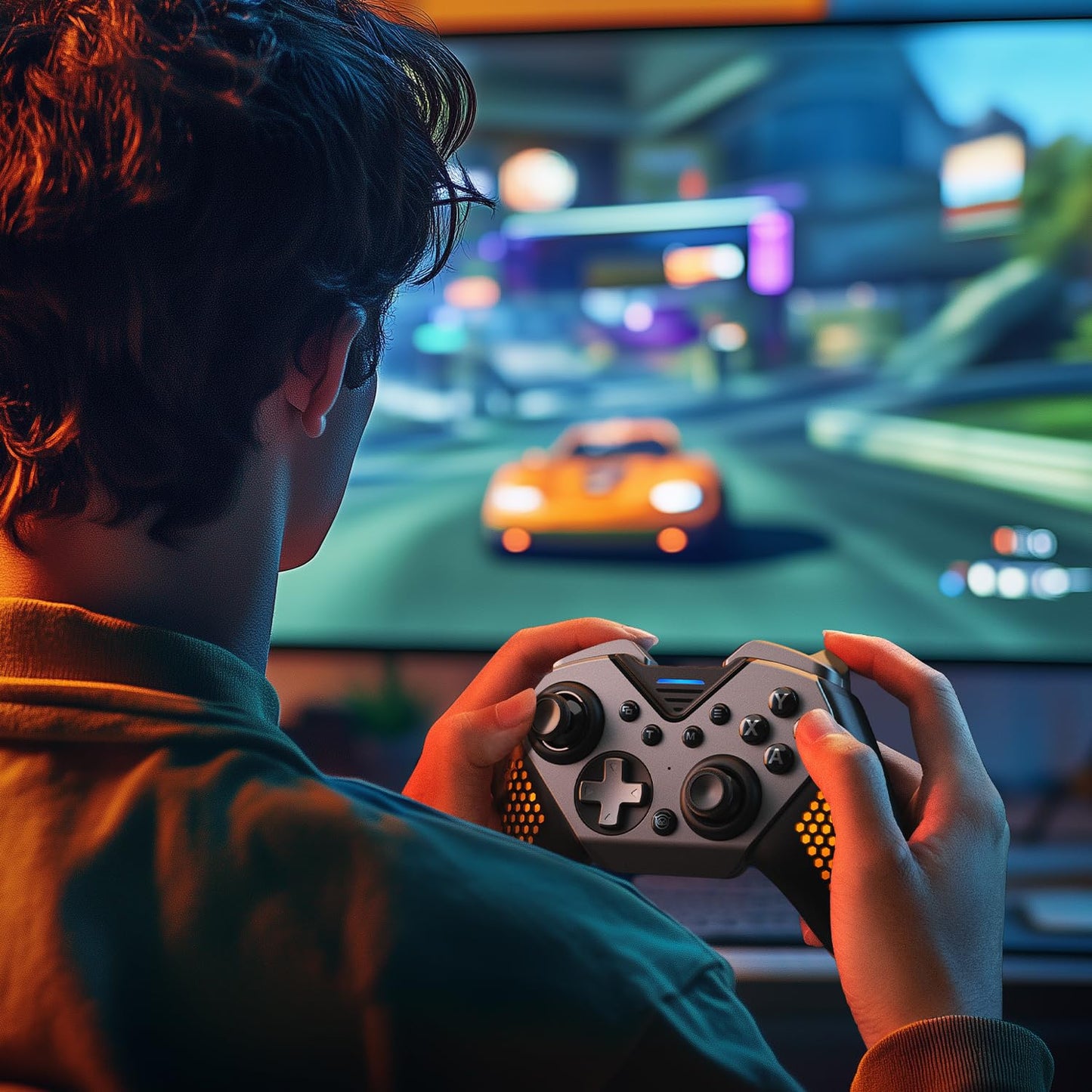 Mando inalámbrico NYXI Flexi para PC,joystick con sensor de efecto Hall.