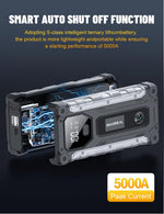 Arrancador de coche de 3000A, Sharmeal GL985, portátil con luz LED.