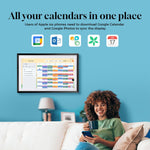 Pantalla inteligente de 15.6" con calendario, Apps Android y Portaretrato.
