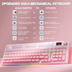 AULA S98 Pro Teclado Mecánico Inalámbrico Con Pantalla y Perilla