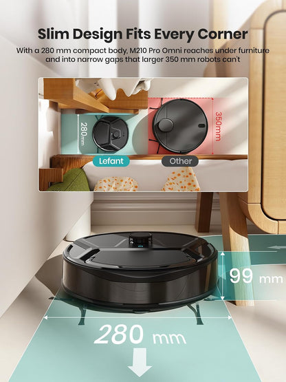 Robot Aspirador con mopa LeFant M210- Pro, Limpieza personalizada
