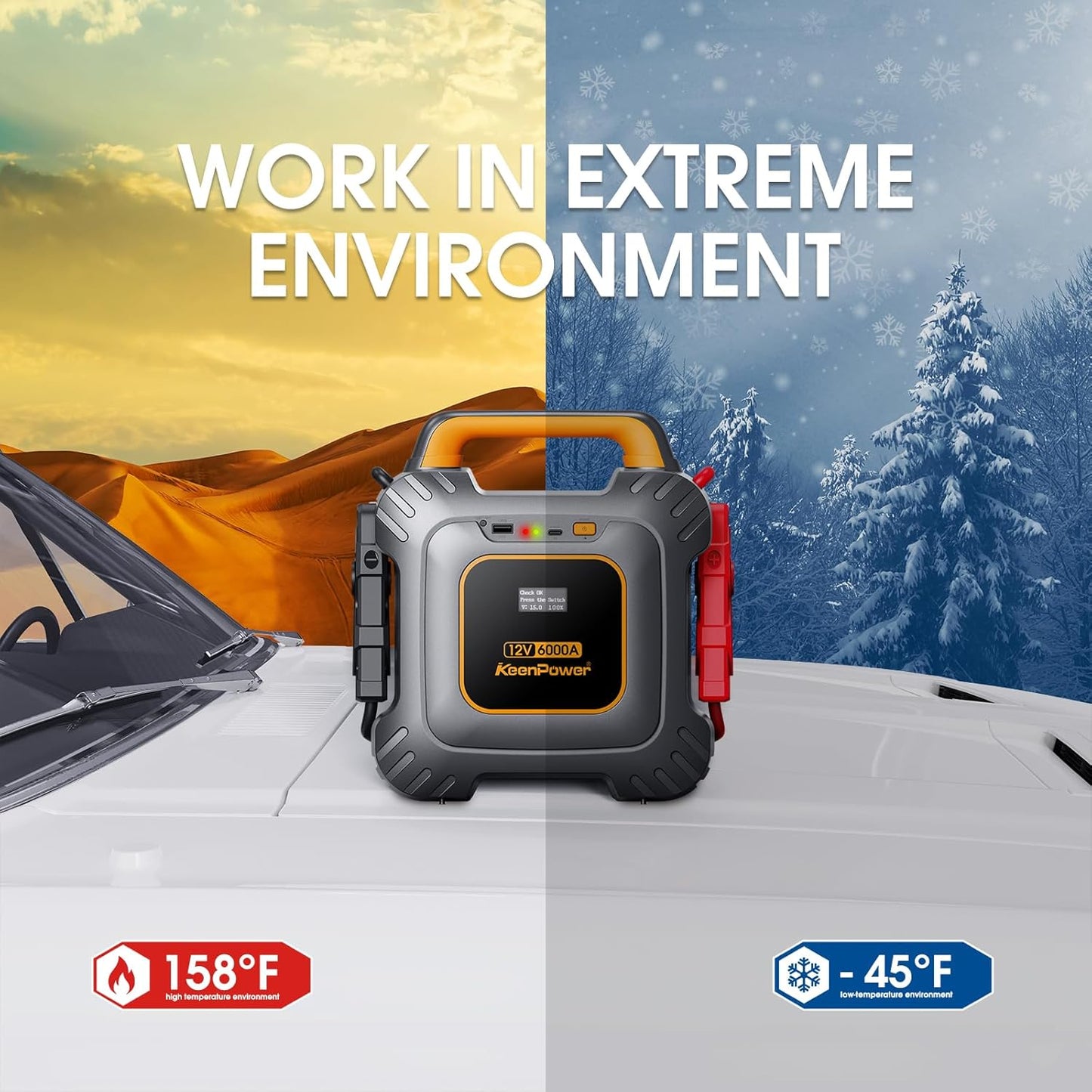 Arrancador de súper condensador de 6000A, para todos los autos.