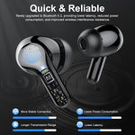 Besnoow - Auriculares Inalámbricos Bluetooth 5.3 40 Hrs