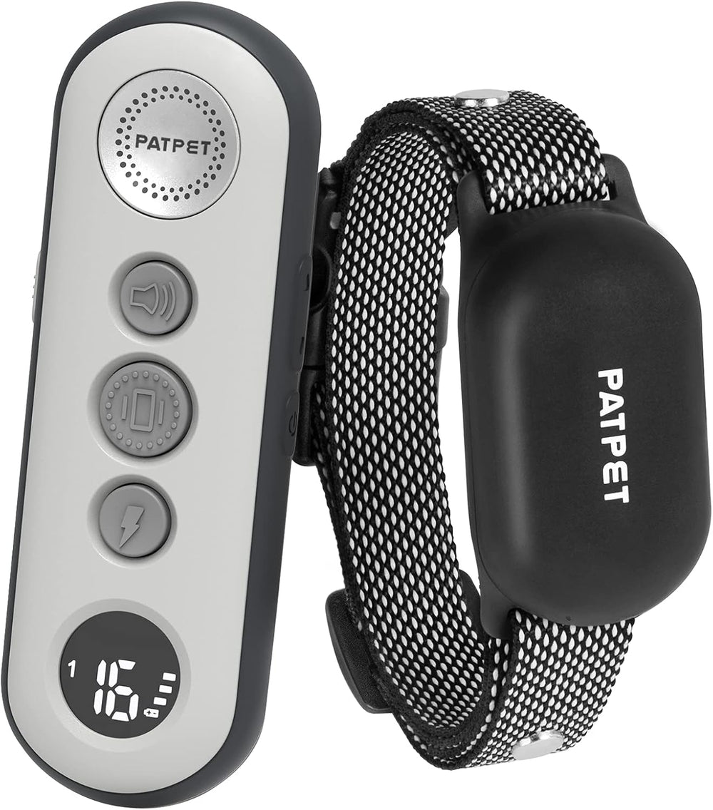 PATPET Collar de choque para perro con control remoto.(DETALLE)