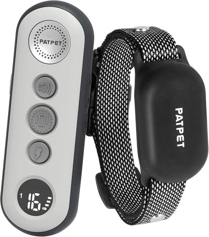 PATPET Collar de choque para perro con control remoto.(DETALLE)