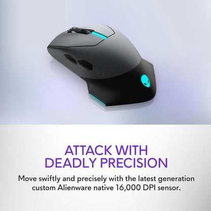 Mouse inalámbrico para Juegos, Alienware AW610M, 16000 dpi.(USADO)