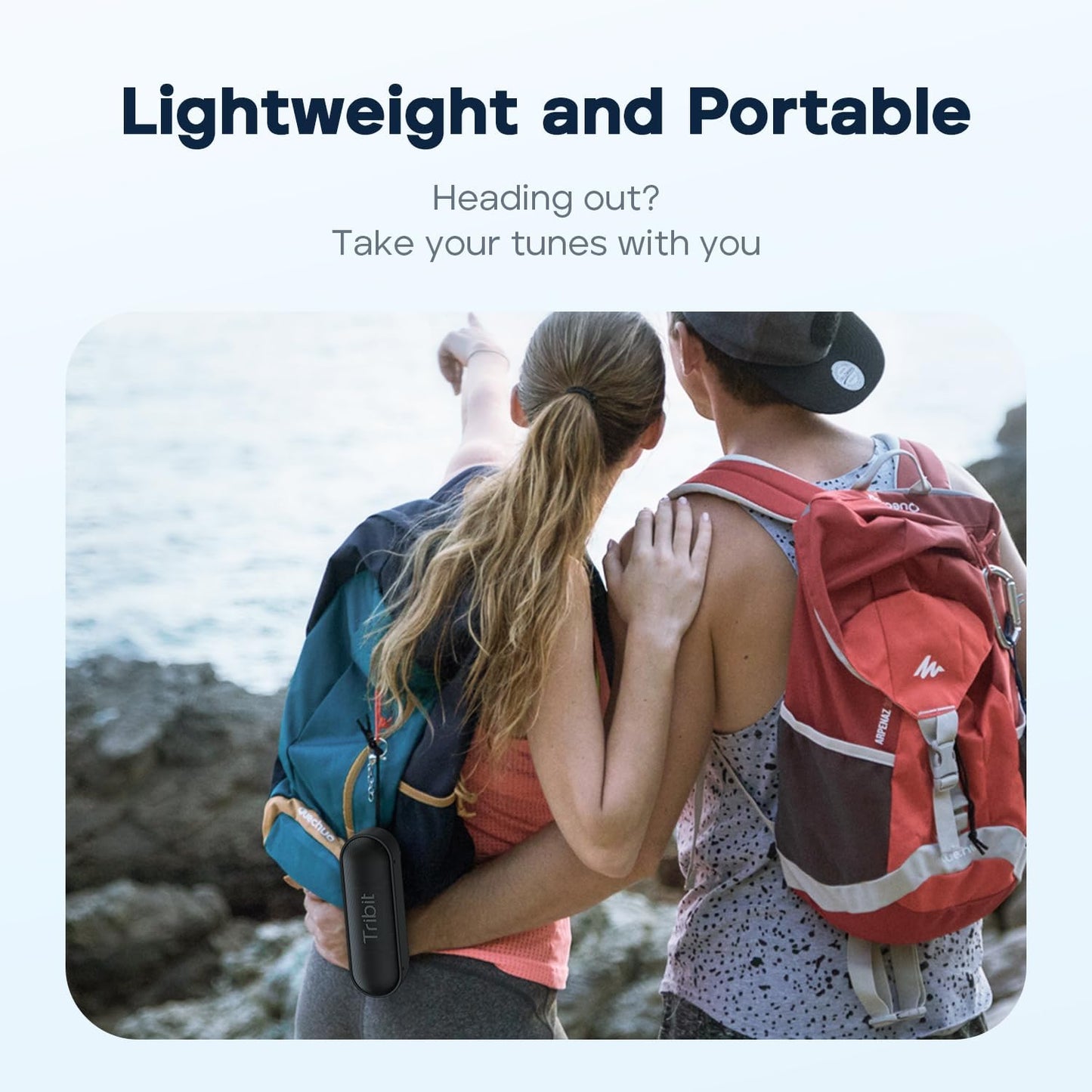 Bocina Bluetooth portátil, Tribit XSound Go, Impermeable IPX7 (USADA)