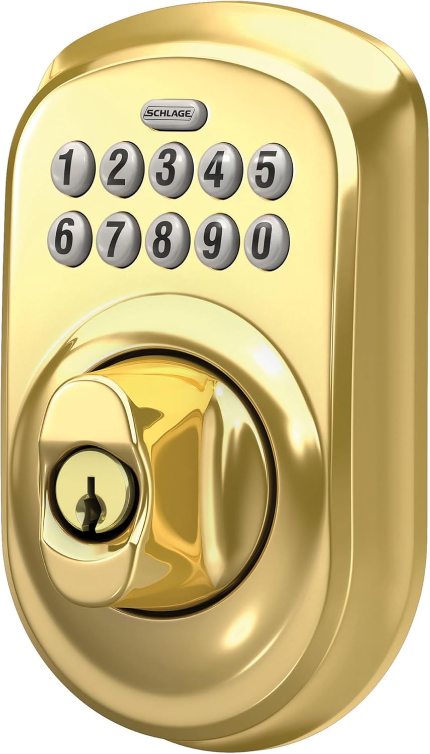 Cerrojo de seguridad Plymouth BE365 V PLY 505 con teclado, Schlage