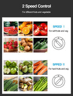Exprimidor de frutas Qcen KS-501, centrífugo de 500 W, sin BPA.