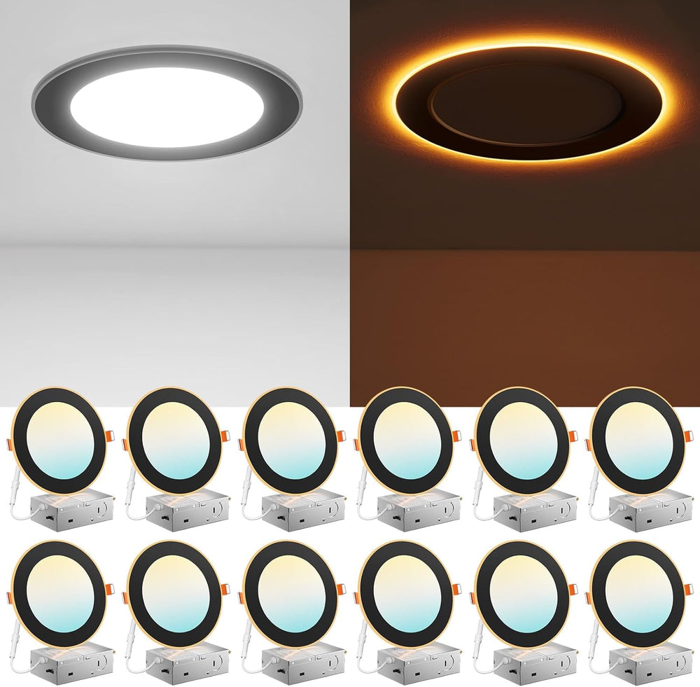 Paquete De 12 Unidades De Luces LED Amico 5CCT