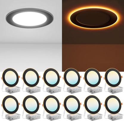Paquete De 12 Unidades De Luces LED Amico 5CCT