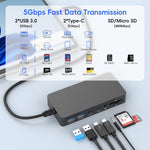 Base de expansión USB-C Estación de acoplamiento 12-1