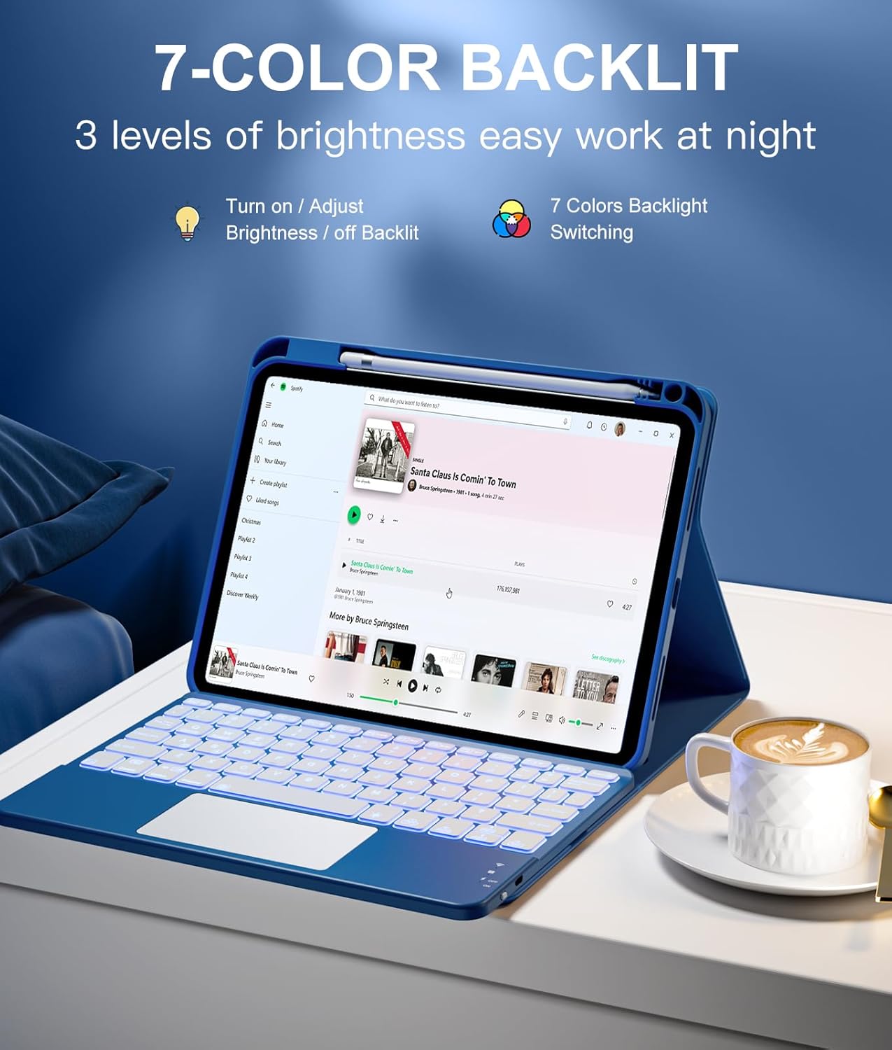 Funda con teclado trackpad iPad de 11ª y 10ª generación