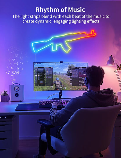 Cuerda de luces LED, Bluetooth, ISyncPlug AI Smart RGB.