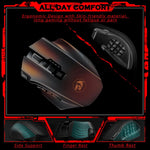 Mouse inalámbrico para juegos, Redragon M901P-KS, botones laterales