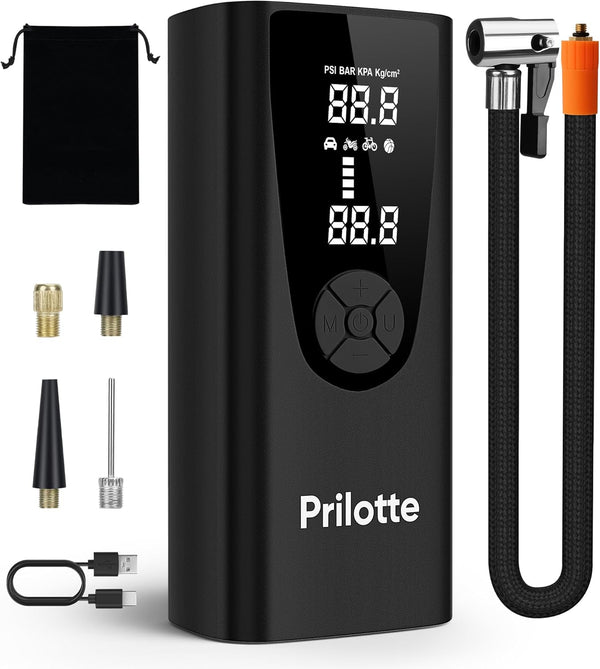 Compresor de Aire portátil, 20000 mAh, neumáticos max 150 PSI.