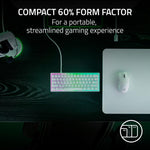 Teclado Optico Analógico Del 60%  Blanco Razer Huntsman V3 Pro Mini