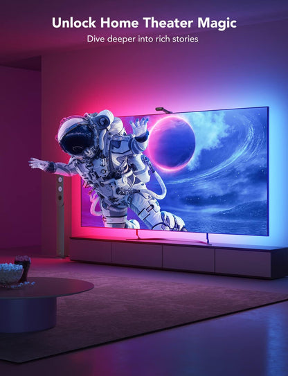 Luces de fondo para TV, Govee, TV de 75-85", comp. ultrafino, (USADO).