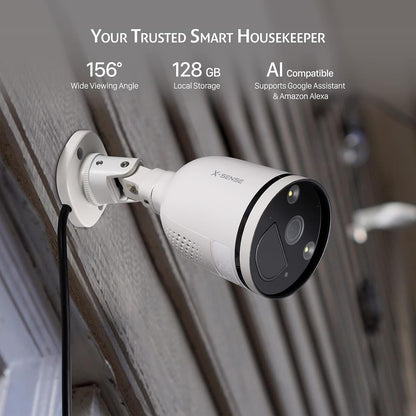 Cámara de seguridad X-Sense 2K/4MP para exteriores.