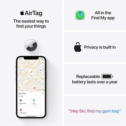 Apple AirTag Original resistente al agua/polvo IP67 (USADO)