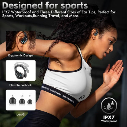 Auriculares inalámbricos Bluetooth T16, Impermeables IPX7.