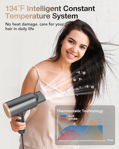Secador de pelo con difusor, iónico de 1600 W HDG-06