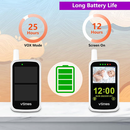 Monitor de bebe VTimes visualización táctil