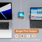 Estación de carga USB C de 265 W, 8 puertos, cargador USB-C.