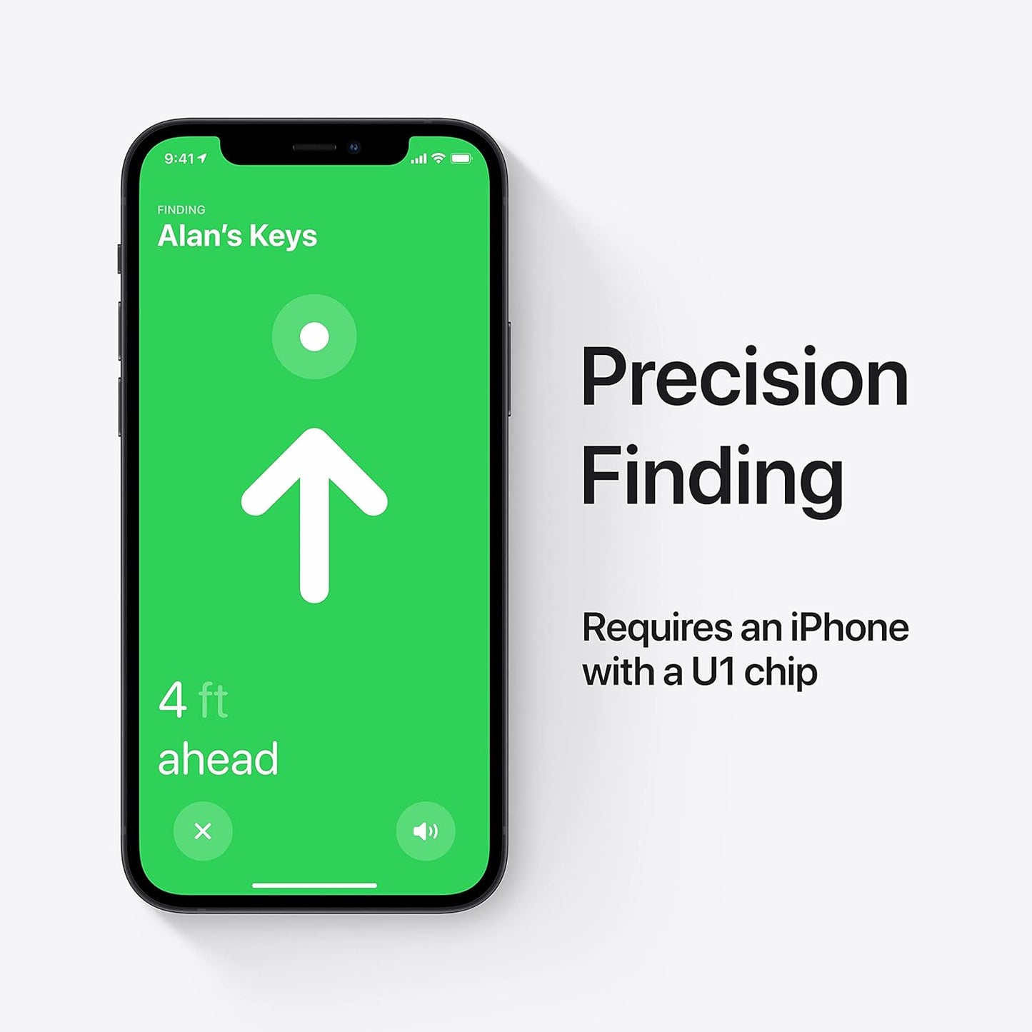 Apple AirTag, Original, resistente al agua y polvo, IP67.