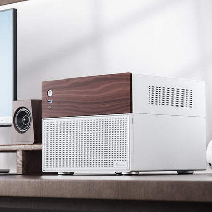 Jonsbo Funda N4 NAS Blanco y Madera Estuche PC.