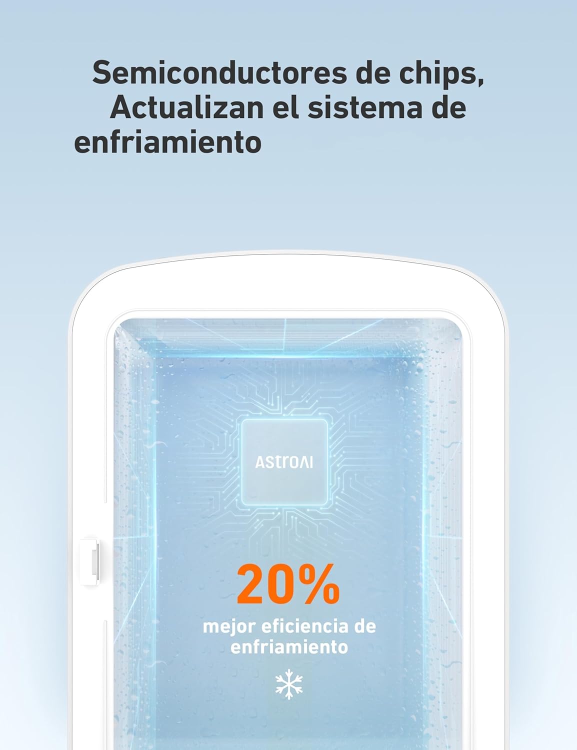 Mini Refrigerador Portátil, Electrica para el Skincare 4L. Astro AI