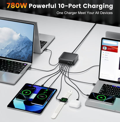 Bloque de cargador USB C de 780W carga rápida
