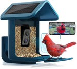Alimentador de Pájaros con Cámara Alimentado por Energía Solar.