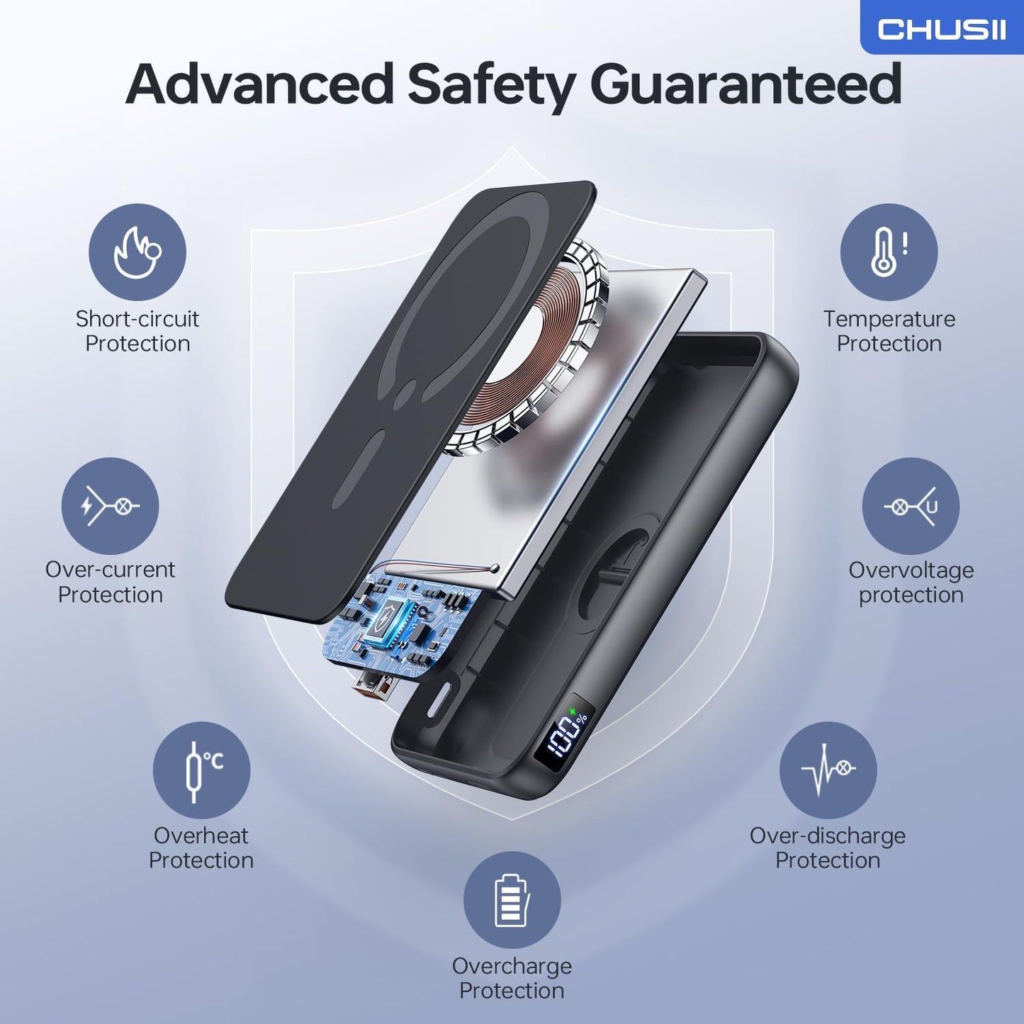 Cargador portátil Magsafe 12000 mAh W16 (USADO)