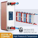 Intercambiador de calor Alecoil, 4 x 12" 40 Placas, comercial e industrial.