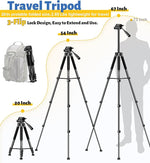 Tripode JOILCAN 67 Pulg Para Camara Y Celular Aluminio