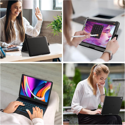Funda con teclado táctil con trackpad para iPad Air, (USADO).