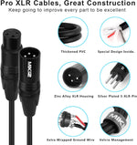 Cables XLR, de 25ft., paquete de 2, macho a hembra, premium.