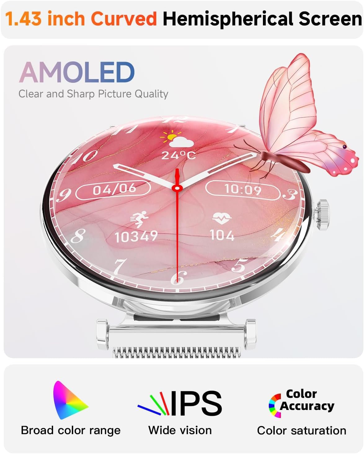 Reloj inteligente convexo podómetro fitness V92