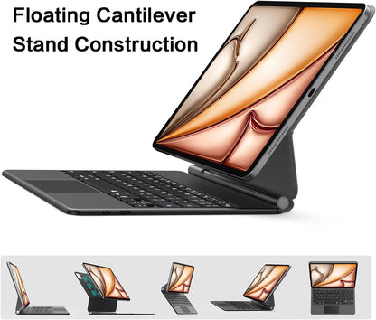 Funda con Teclado para Ipad Pro 13" (M4) Soporte Magnético