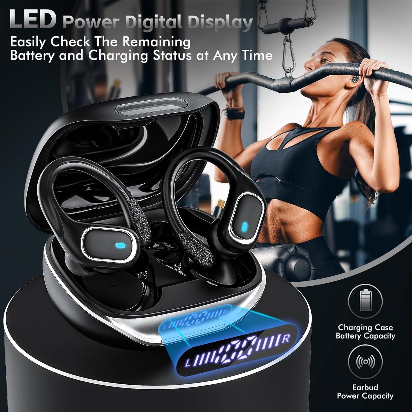 Auriculares inalámbricos Bluetooth T16, Impermeables IPX7.