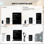 NEEWER CM28 Micrófono Lavalier Inalámbrico 2TX 1RX 4GB