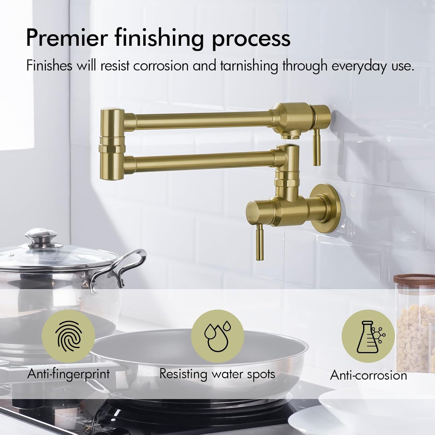 Llave de relleno tradicional de un solo agujero montado en la pared, BAGNOLUX